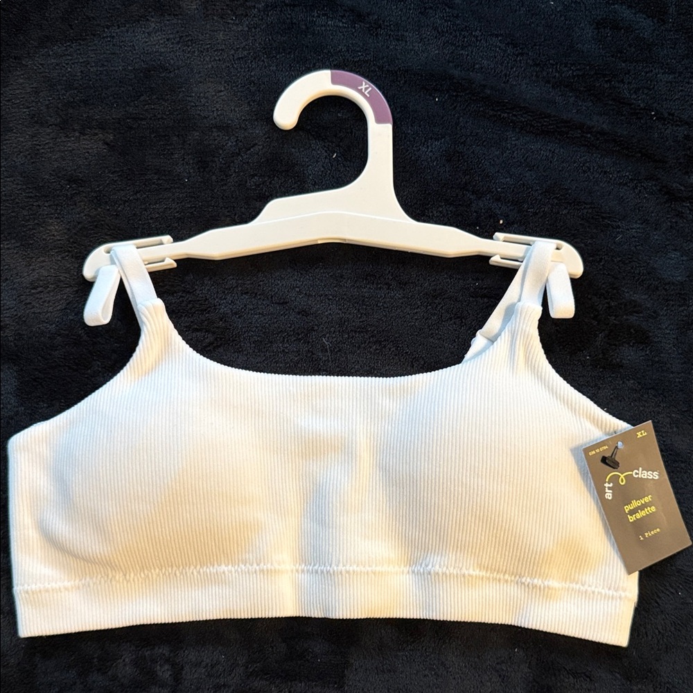 Art Class White Pullover Bralette